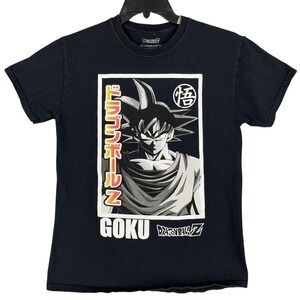 Dragon Ball Z Graphic Tee Shirt Mens M Black Goku Anime Streetwear Vintage Style
